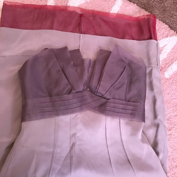 Runway collection BCBG color block silk dress 4 - Picture 13 of 16